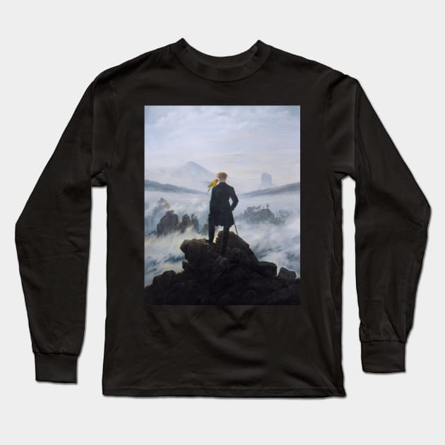 wanderer above the sea of fog with Sun Conure Long Sleeve T-Shirt by FandomizedRose